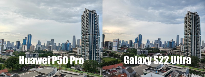 Uji kamera Galaxy S22 Ultra Vs Huawei P50 Pro