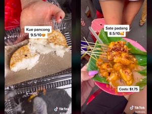 Pertama Kali Cicip Jajanan Kaki Lima, Bule Ini Doyan Kue Pancong