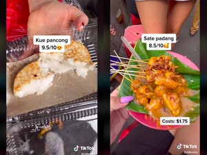 Pertama Kali Cicip Jajanan Kaki Lima, Bule Ini Doyan Kue Pancong