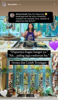 10 Potret Dapur Cantik Dian Sastro Dan Koleksi Kerupuknya