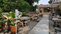 Suasana hidden gem di Lewis Organics, Pondok Kacang Timur, Pondok Aren, Tangerang Selatan. Tempat ini bukan berada di jalan utama sehingga masih tersembunyi dan jauh dari keramaian. Ambience sangat hijau dengan koleksi tanaman di mana-mana.