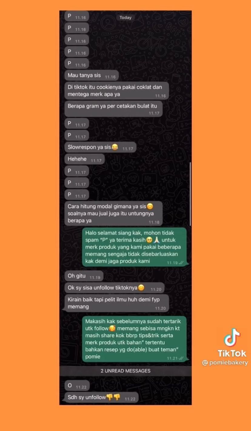Ibu Ini Maksa Minta Resep ke Pemilik Toko Kue Online, Berakhir Dihujat Netizen