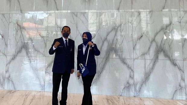 Kader NasDem Sulsel menghadiri peresmian NasDem Tower di Jakarta.