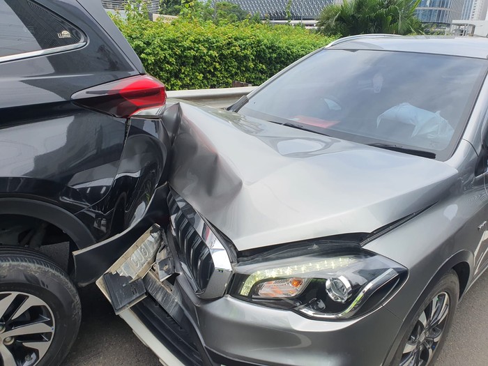 Kecelakaan beruntun di Tol Semanggi arah Pancoran