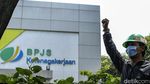 Protes JHT, Buruh Geruduk BPJS Ketenagakerjaan Kabupaten Bekasi