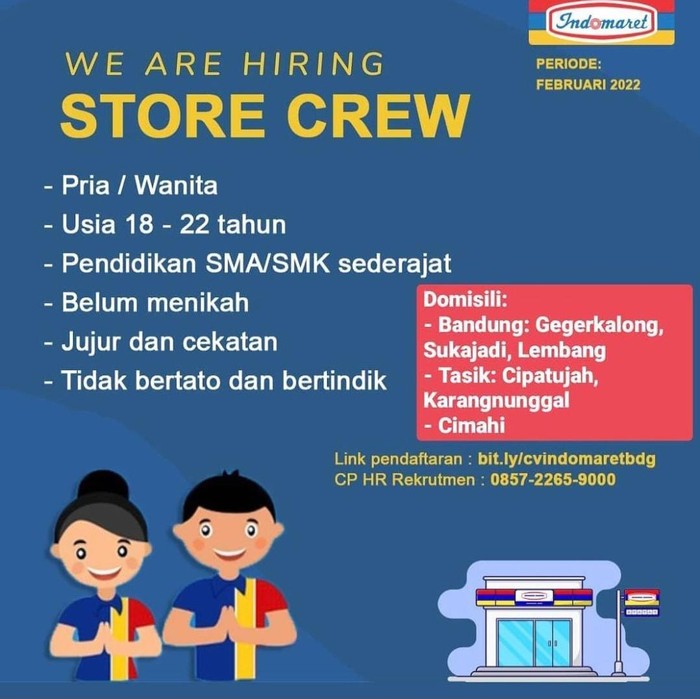 Tangkapan layar loker Indomaret