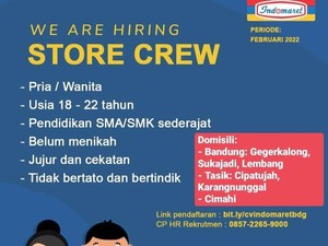 Loker Indomaret untuk Warga Bandung, KBB, Tasikmalaya dan Cimahi