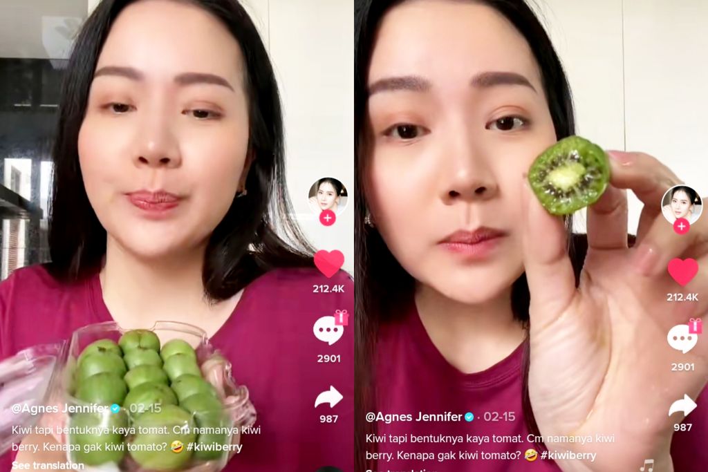 Buah Kiwi Berries Viral di TikTok