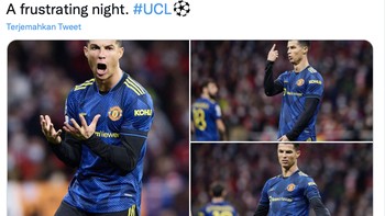 Catatan buruk Ronaldo lawan Atletico Madrid semalam. Foto: Twitter