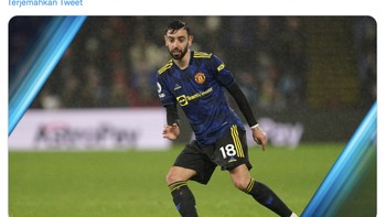 Sementara bagi Bruno Fernandes, ini adalah assist ke-6 secara beruntun di Liga Champions. Foto: Twitter