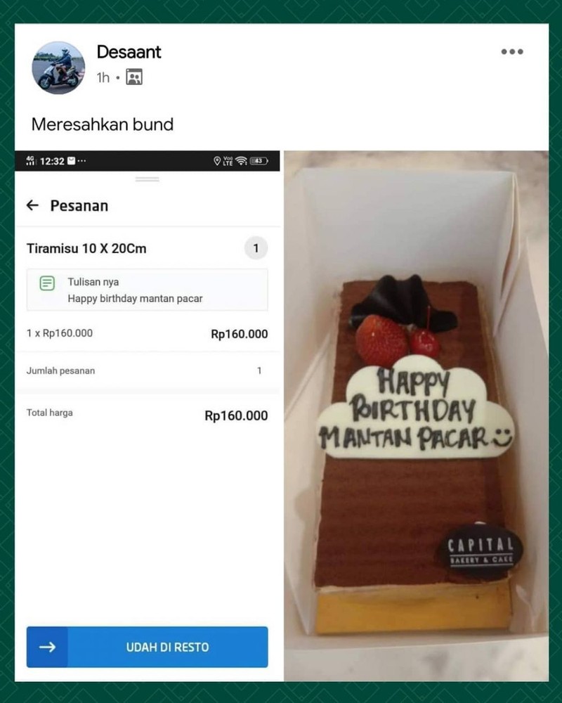 Curhatan driver ojol saat antar makanan