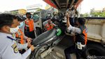 Nah loh! Dishub Angkut Motor Parkir Liar di Senen