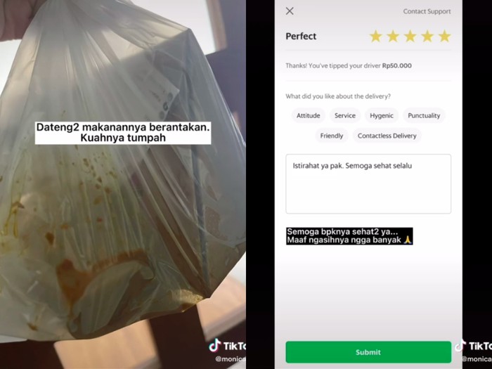 Driver ojol kecelakaan saat antar makanan