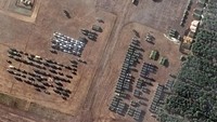 Foto Satelit Pergerakan Pasukan Rusia ke Ukraina Februari 2022 dari satelit Maxar Technologies.