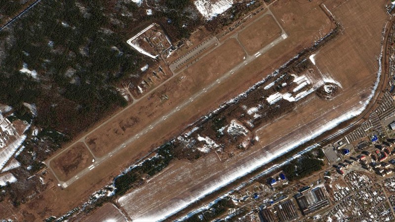 Foto Satelit Pergerakan Pasukan Rusia ke Ukraina Februari 2022 dari satelit Maxar Technologies.