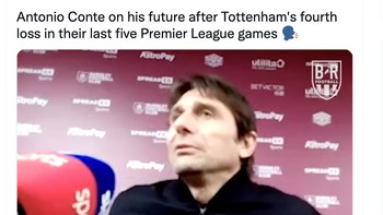 Antonio Conte sampai merasa frustrasi. Mungkin memang saya tak sebagus itu, katanya. Foto: Twitter