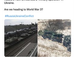 Rusia Serang Ukraina, Netizen Cemas Perang Dunia 3