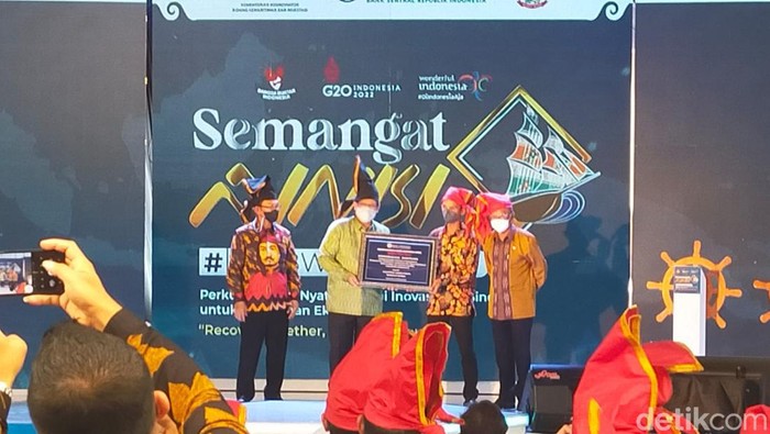 Menparekraf RI Sandiaga Uno di Makassar (detiksulsel/Ibnu Munsir)