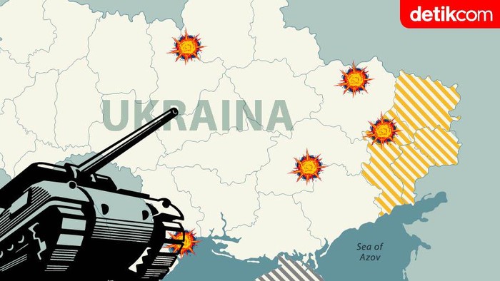 Perang! Ini Peta Invasi Rusia ke Ukraina 24 Februari 2022