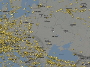 Penampakan Penerbangan Sipil Hindari Langit Ukraina dan Rusia!