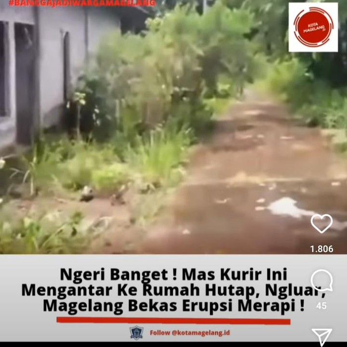 Video kurir paket di huntap Merapi, Magelang, viral gegara alamat yang dituju tak berpenghuni.