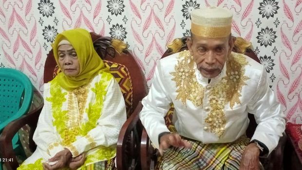 Viral pernikahan kakek dan nenek di Bone Sulsel (Dok. Istimewa)