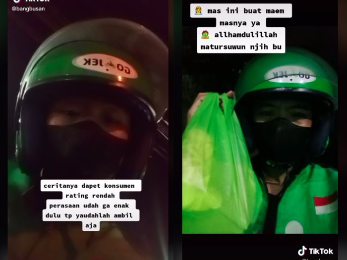 Driver ojol ditraktir makan nasi goreng