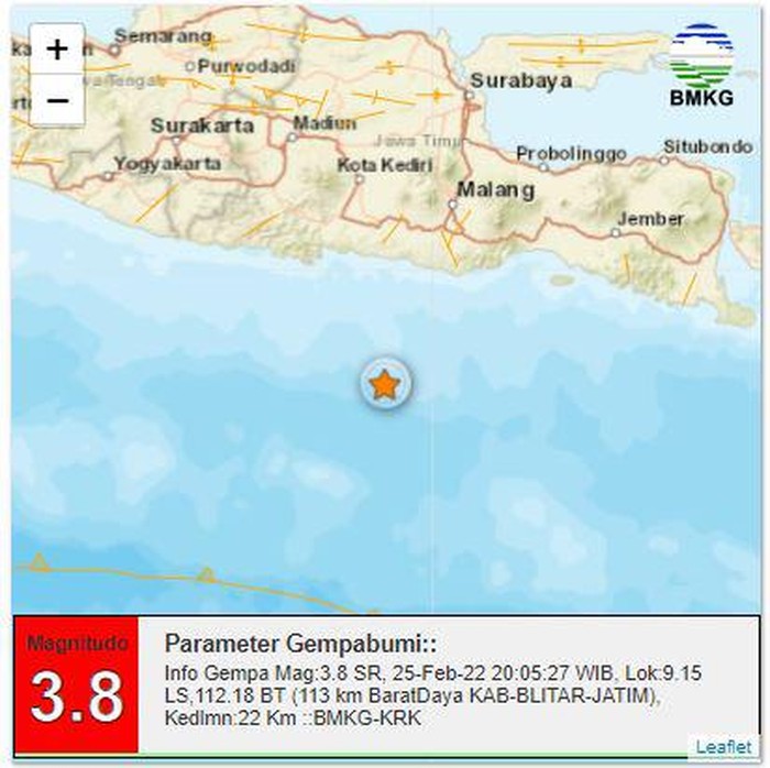 gempa blitar