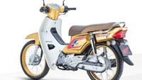 Retro dan premium, Honda EX5 akan tersedia dalam warna emas peringatan khusus dengan emblem peringatan 35 tahun. Penyebutan warna tersebut ialah Extravagant Gold Metallic. Foto: Boon Siew Honda