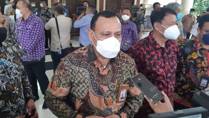 Ketua KPK Firli Bahuri menghadiri Rakor Program Pemberantasan Korupsi Terintegrasi di Kawasan Pusat Pemerintahan Provinsi Banten (KP3B) Serang.