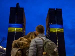Kota-kota di Dunia Kompak Beri Solidaritas pada Ukraina