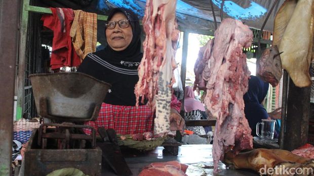pedagang daging sapi di jombang