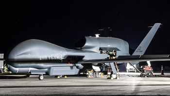 Perusahaan yang membuatnya Northrop Grumman, menyatakan drone ini dapat merekam gambar resolusi tinggi di area yang luas dan dapat beroperasi siang malam di segala cuaca. Foto: Northrop Grumman