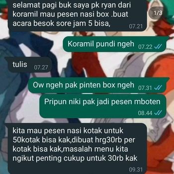 Tangkapan layar viral di medsos.