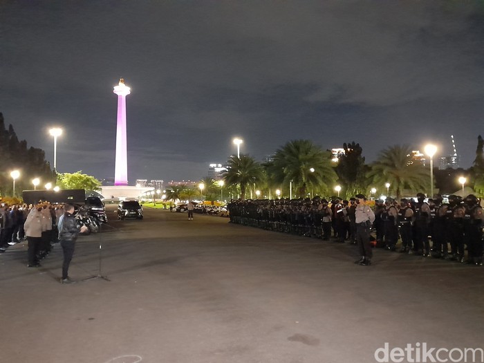 Apel Perintis Presisi Polda Metro Jaya, 26 Februari 2022. (Marteen Ronaldo Pakpahan/detikcom)