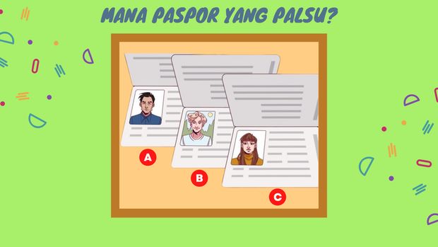 Bisa tebak mana paspor yang palsu?