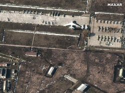 Foto Satelit Hancurnya Ukraina Dibombardir Rusia