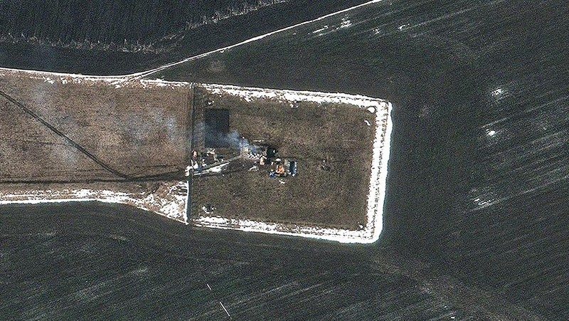 Foto Satelit Kerusakan Ukraina Dibombardir Rusia dari satelit Maxar Technologies