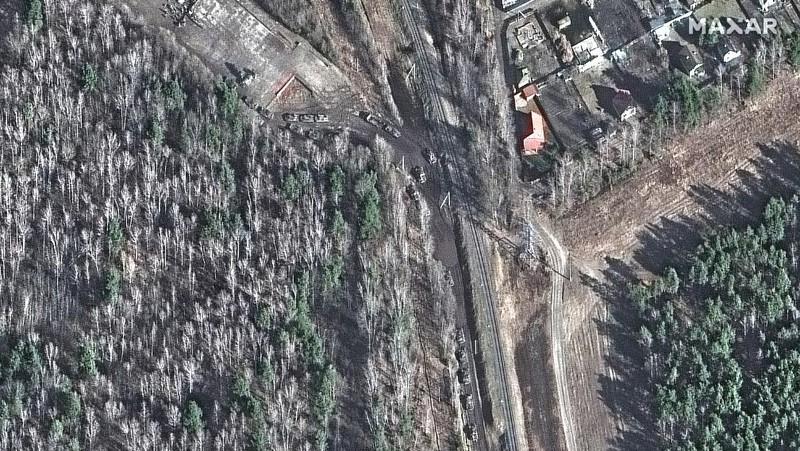 Foto Satelit Kerusakan Ukraina Dibombardir Rusia dari satelit Maxar Technologies