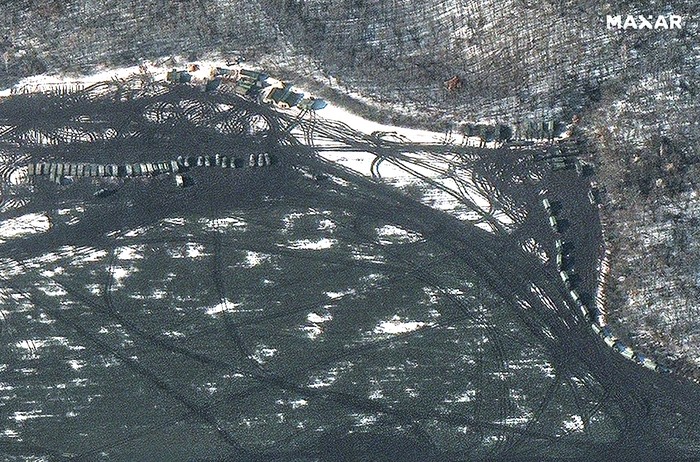 Foto Satelit Kerusakan Ukraina Dibombardir Rusia dari satelit Maxar Technologies