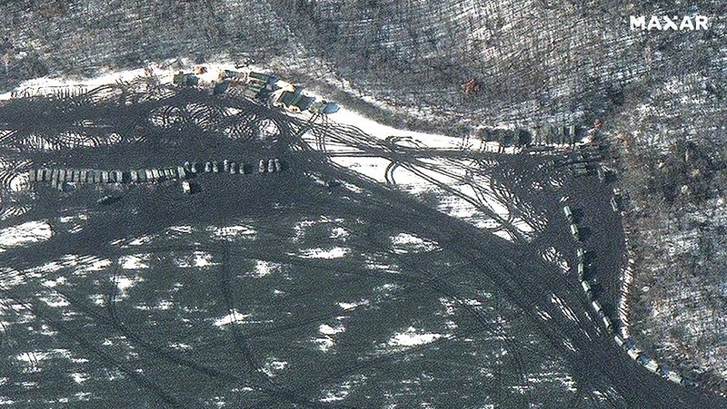 Foto Satelit Kerusakan Ukraina Dibombardir Rusia dari satelit Maxar Technologies