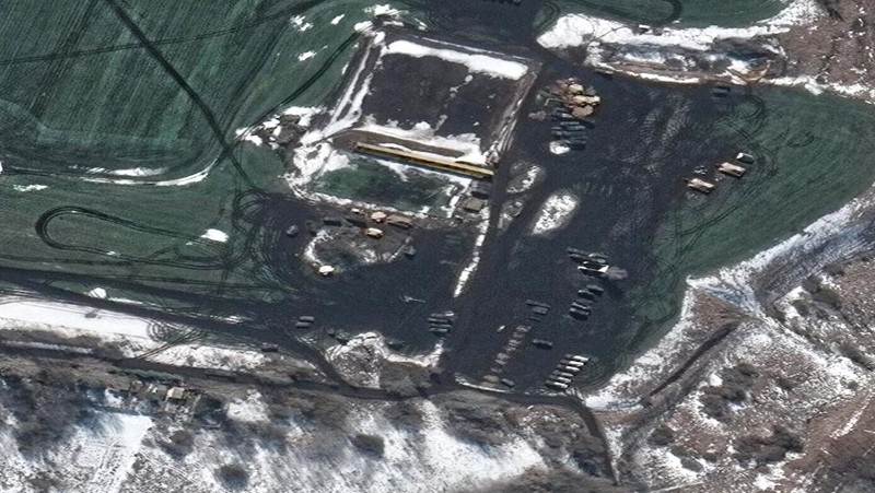 Foto Satelit Kerusakan Ukraina Dibombardir Rusia dari satelit Maxar Technologies