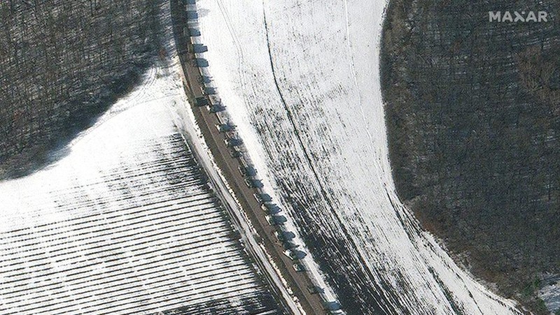 Foto Satelit Kerusakan Ukraina Dibombardir Rusia dari satelit Maxar Technologies