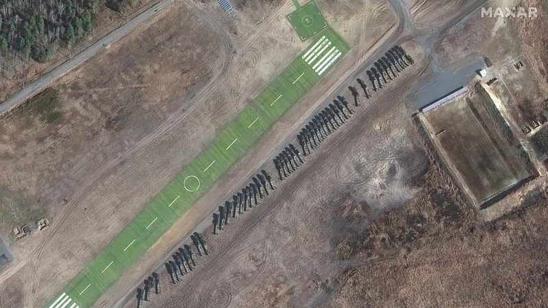 Foto Satelit Kerusakan Ukraina Dibombardir Rusia dari satelit Maxar Technologies