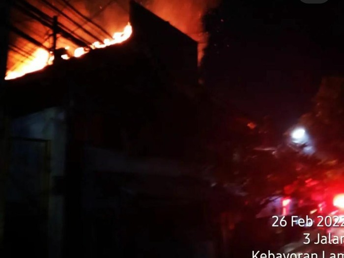 Kebakaran maut 2 rumah di Kebayoran Lama Jakarta Selatan