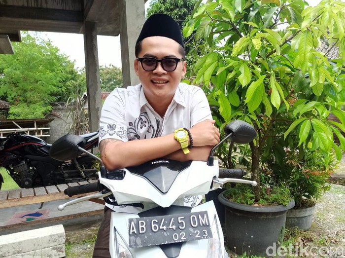 Pemilik pelat nomor AB 6445 OM Adhitya Putratama (30), Gunungkidul, Sabtu (26/2/2022).