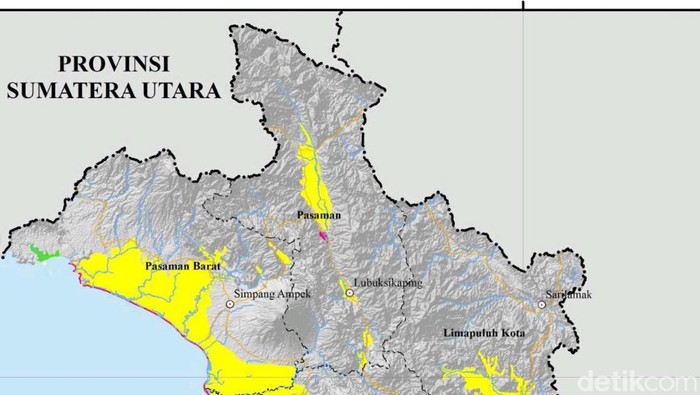 Peta Provinsi Sumatera Barat