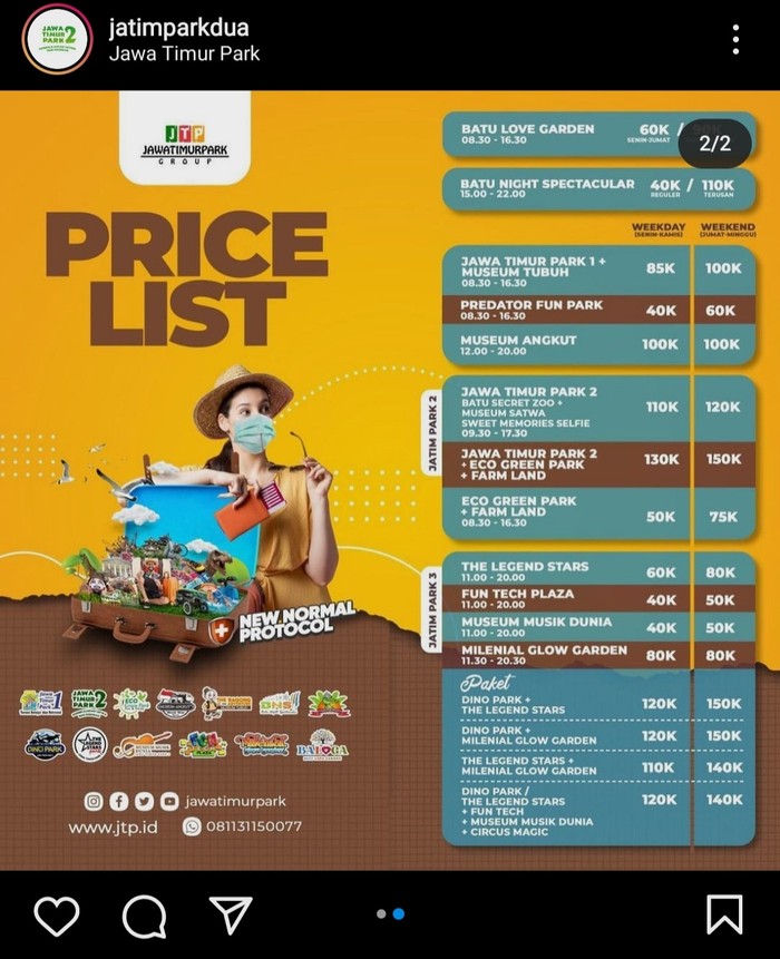 Promo tiket Jatim Park 2