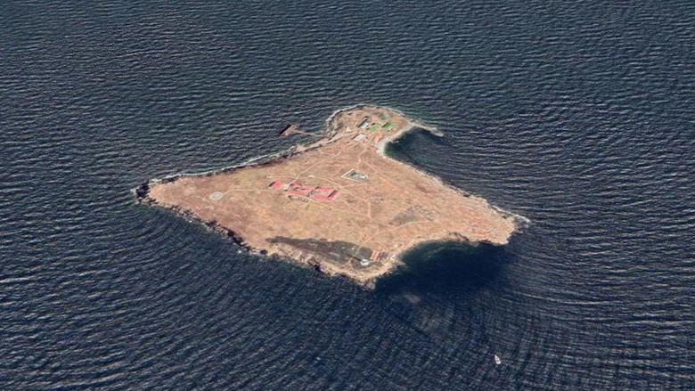 Pulau Zmiinyi di Ukraina. (Google Maps)