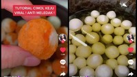 Satu lagi jajanan aci khas Sunda, cimol. Banyak orang suka namun khawatir membuatnya karena takut meledak ketika digoreng. detikfood punya resep cimol keju anti meledak yang bisa ditiru ini. Foto: TikTok auranixie 